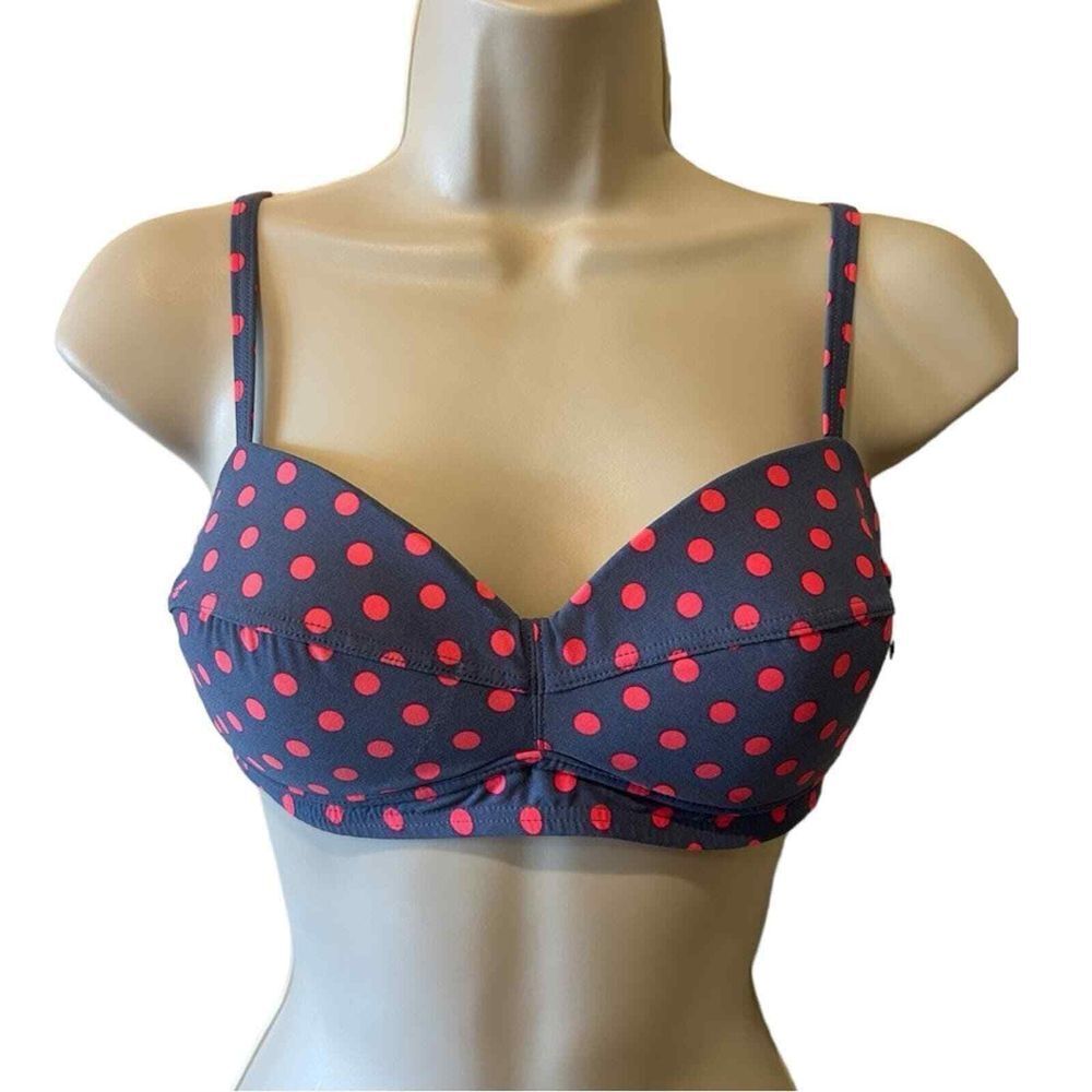 NWT DKNY Let's Hear It For The Dots Bralette Swim Top XS‎